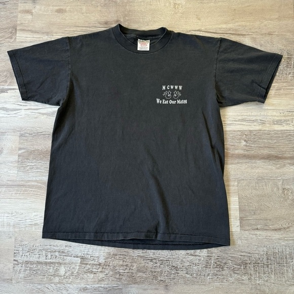 80s Vintage Black Widows Barbary Coast Saloon black t shirt single stitch oneita - Picture 2 of 7